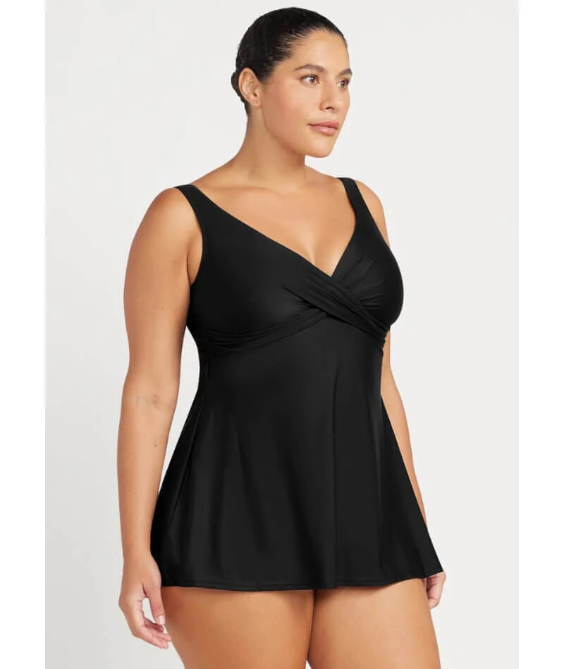 Artesands Hues Delacroix Cross Front Swimdress - Black - Image 3