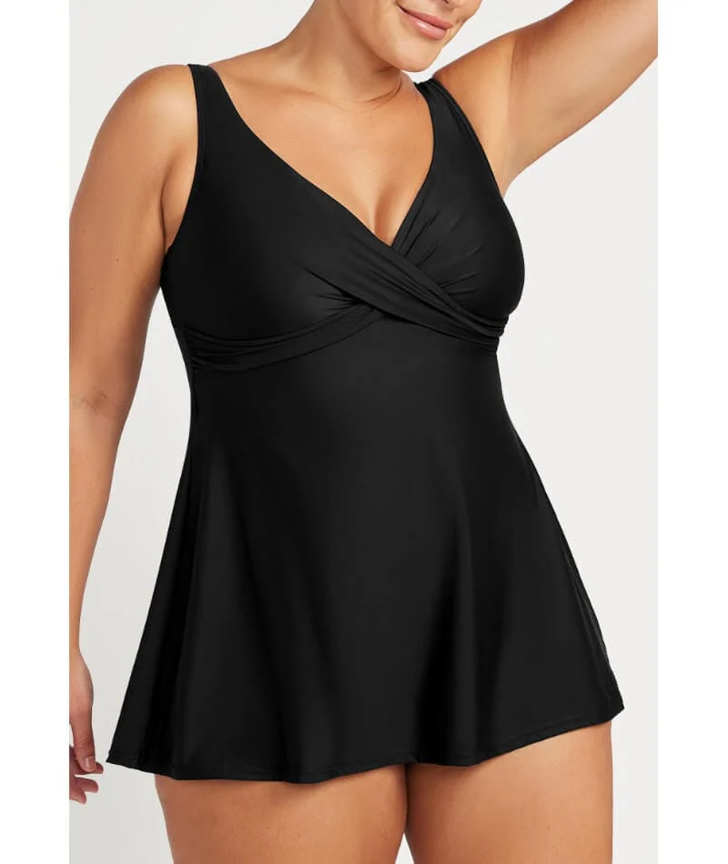 Artesands Hues Delacroix Cross Front Swimdress - Black - Image 5
