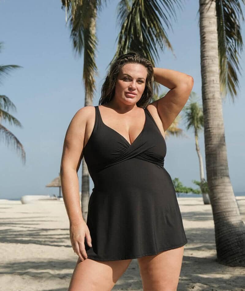 Artesands Hues Delacroix Cross Front Swimdress - Black - Image 6