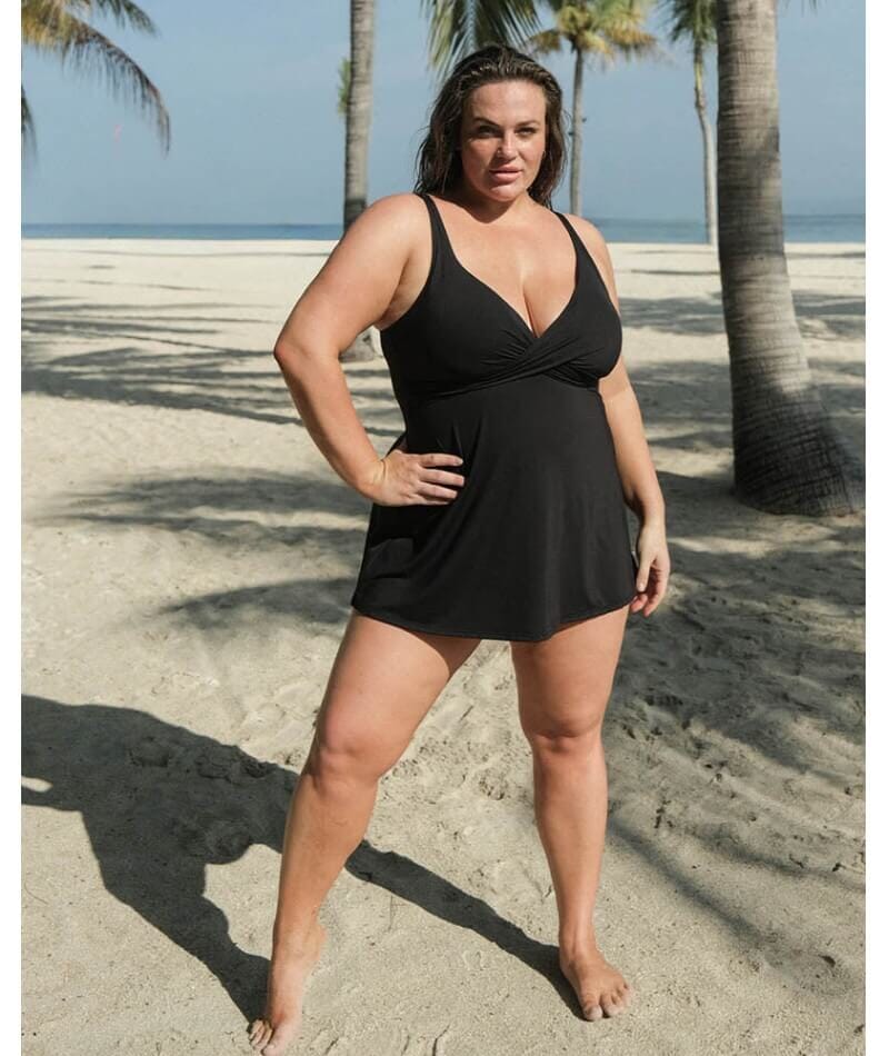 Artesands Hues Delacroix Cross Front Swimdress - Black - Image 7
