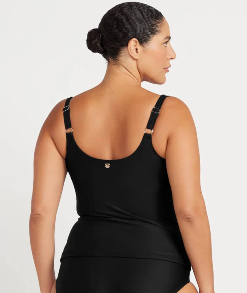 Artesands Recycled Hues Delacroix Wire-free Tankini Top - Black - Image 4