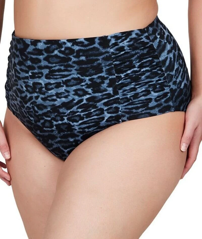 Artesands Le Blu Animale Hi Leg High Waist Swim Brief - Animal Blue - Image 3