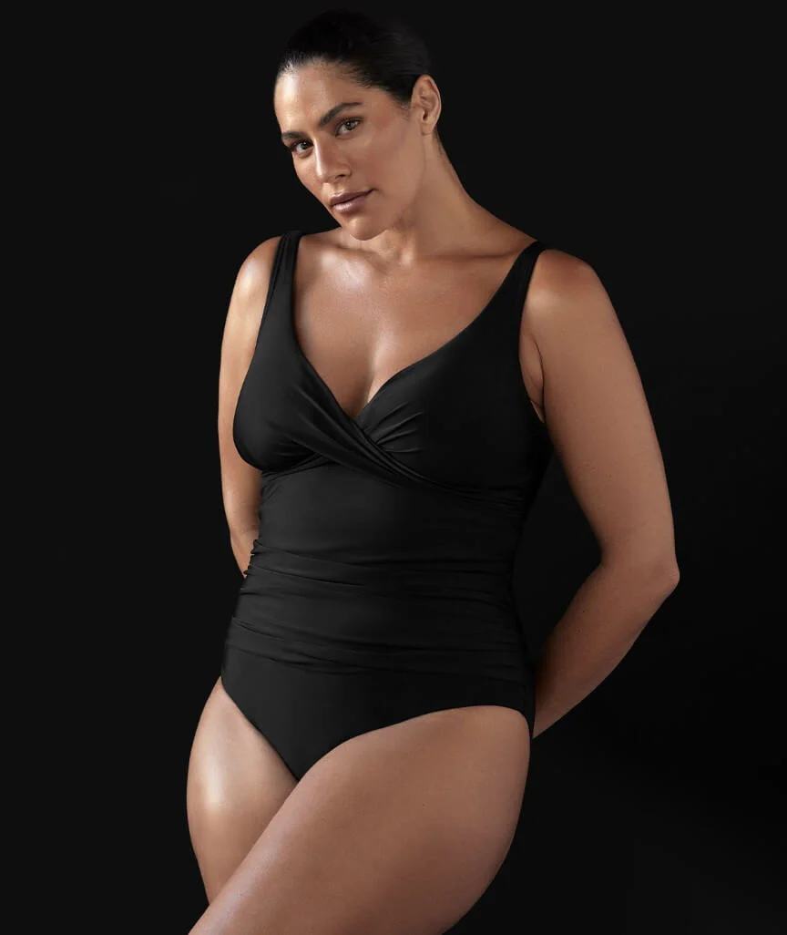 Artesands Recycled Hues Delacroix Cross Front One Piece Swimsuit - Black - Image 6