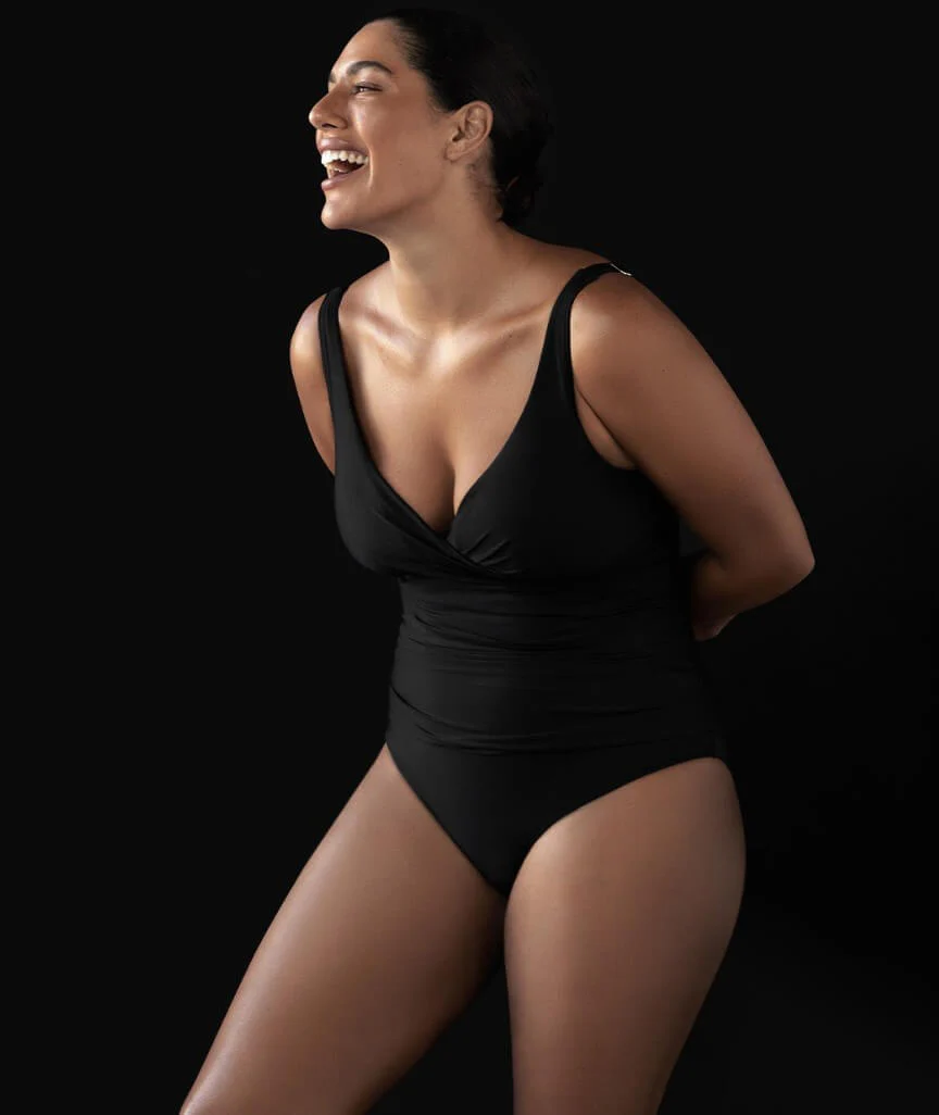 Artesands Recycled Hues Delacroix Cross Front One Piece Swimsuit - Black - Image 7