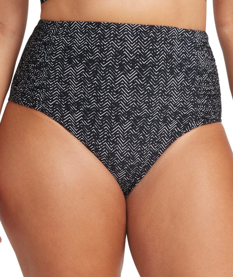 Artesands Zig Zag Botticelli High Waist Swim Brief - Black - Image 3
