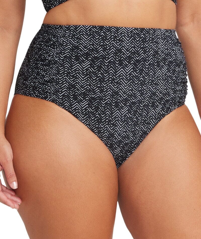 Artesands Zig Zag Botticelli High Waist Swim Brief - Black - Image 4