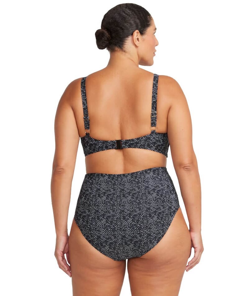 Artesands Zig Zag Botticelli High Waist Swim Brief - Black - Image 6