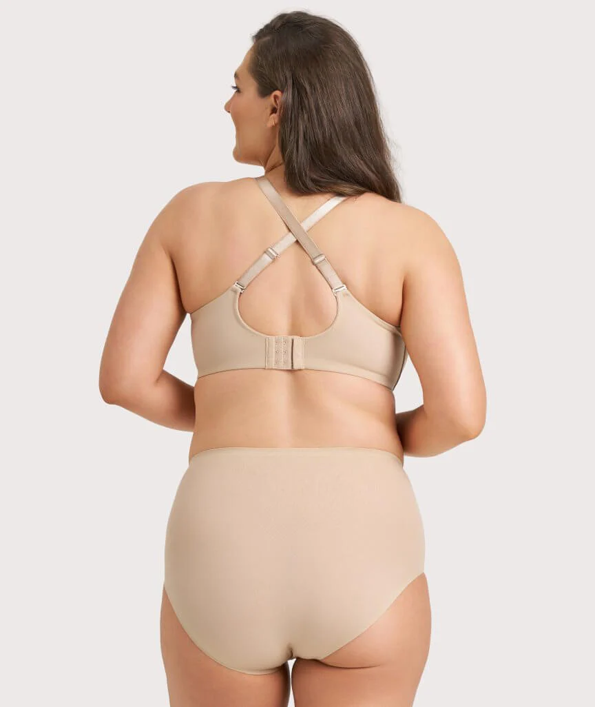Ava & Audrey Bardot Front-Closing Underwire Bra - Nude - Image 10