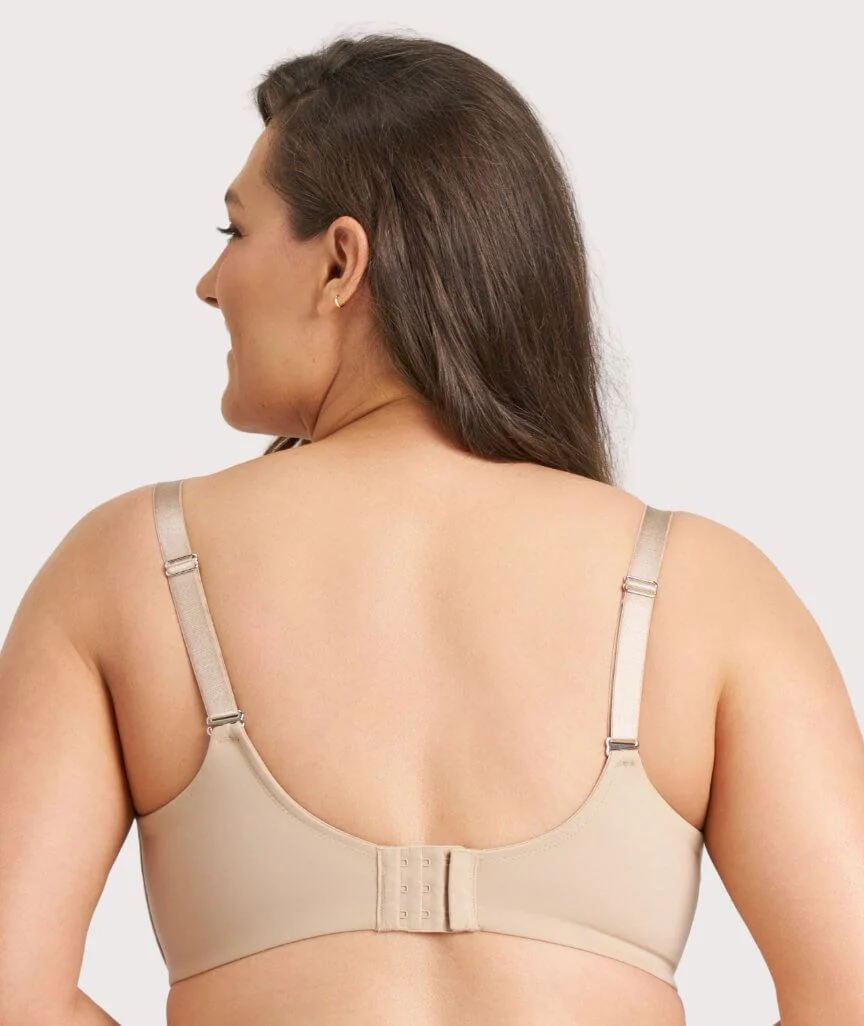 Ava & Audrey Bardot Front-Closing Underwire Bra - Nude - Image 4