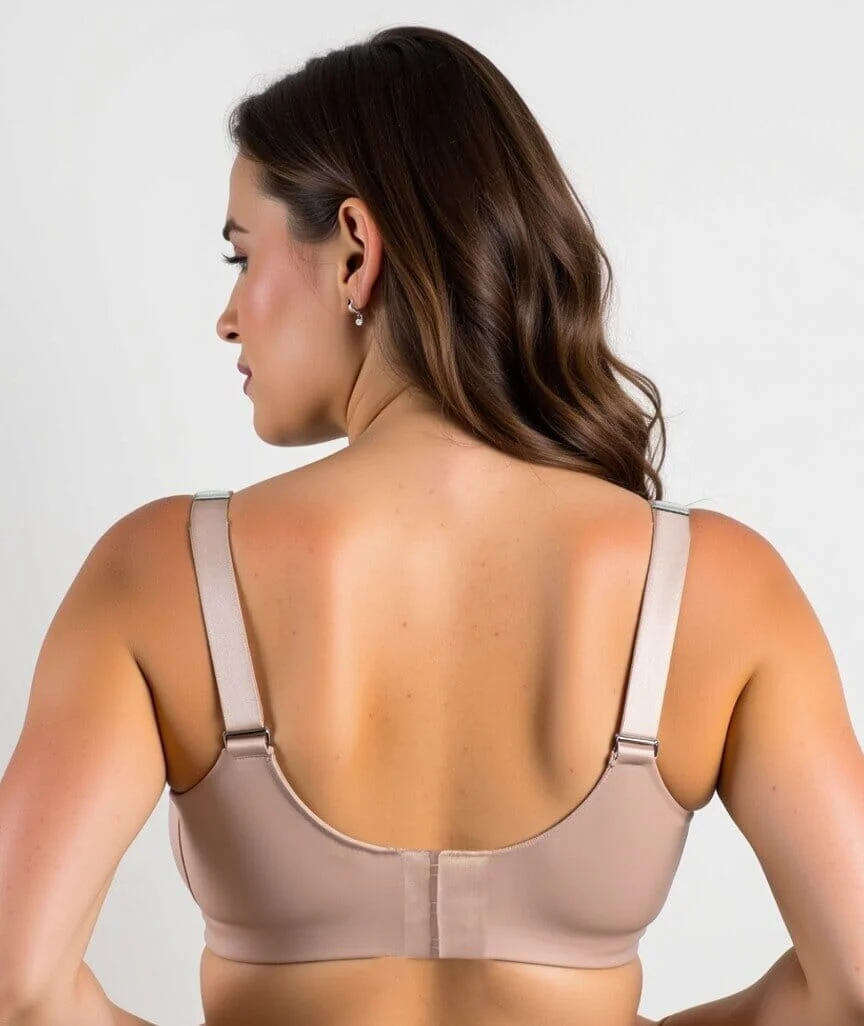 Ava & Audrey Bardot Front-Closing Underwire Bra - Nude - Image 8