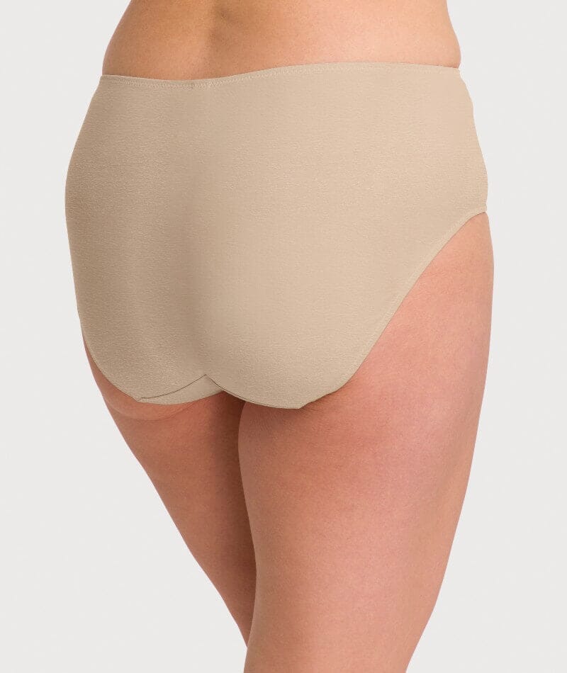 Ava & Audrey Clementine Cotton Full Brief 2 Pack - Nude/Denim Blue - Image 4