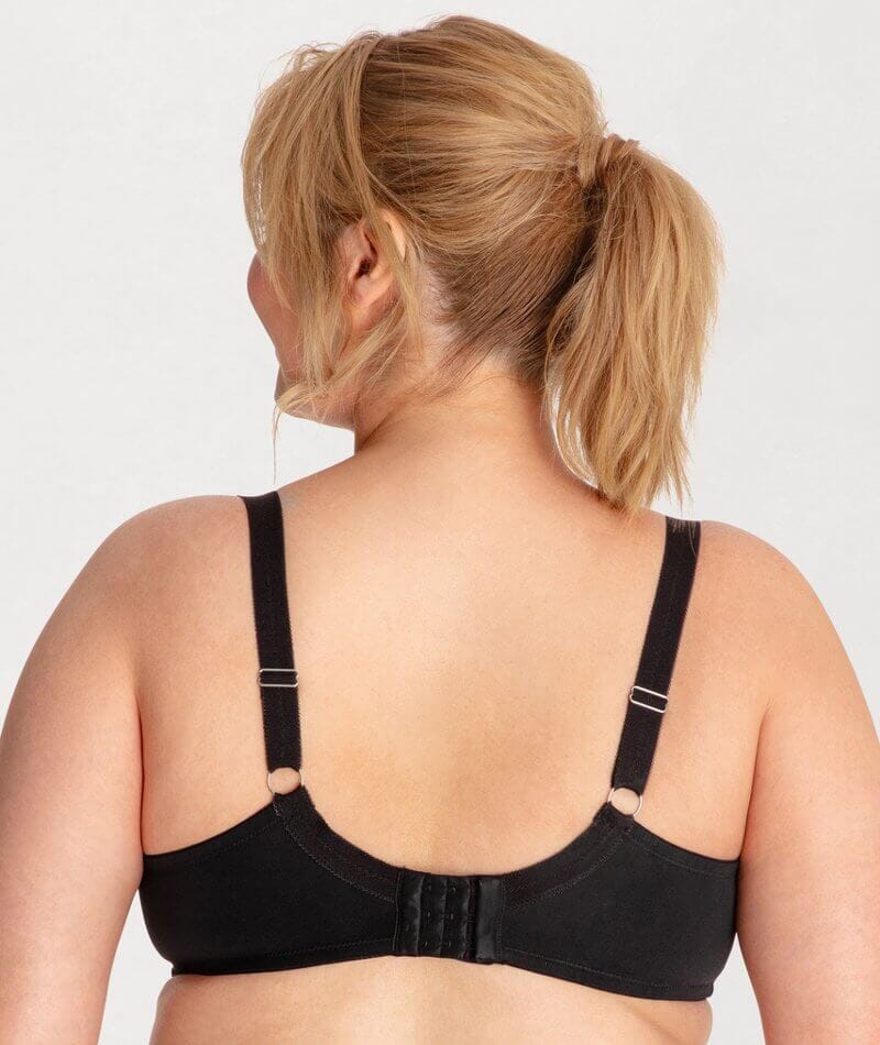 Ava & Audrey Elizabeth Embroidered Full Cup Underwired Bra - Black - Image 2