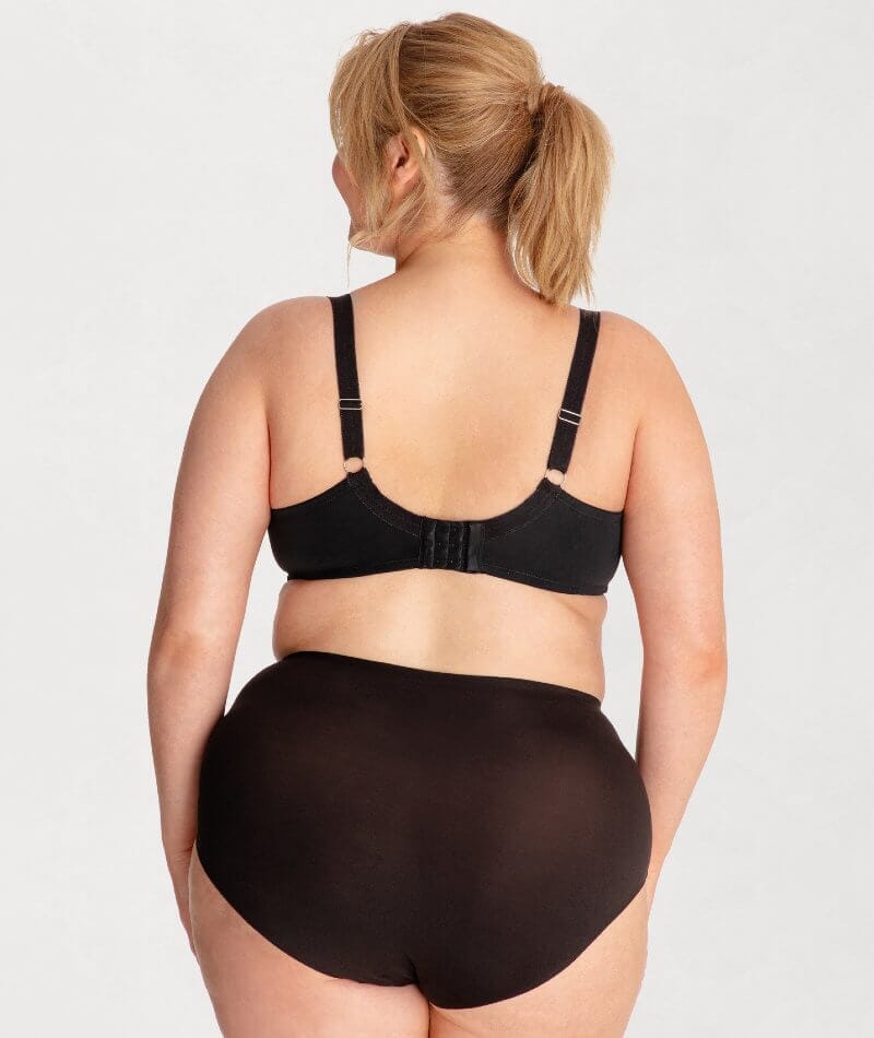Ava & Audrey Elizabeth Embroidered Full Cup Underwired Bra - Black - Image 6