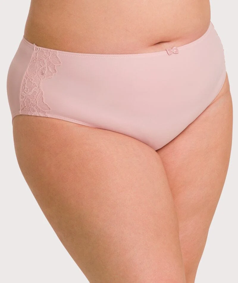 Ava & Audrey Jacqueline Full Brief with Lace - Blush - Image 2