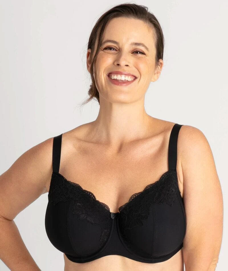 Ava & Audrey Jacqueline Full Cup Underwired Bra 2 Pack - Black - Image 4