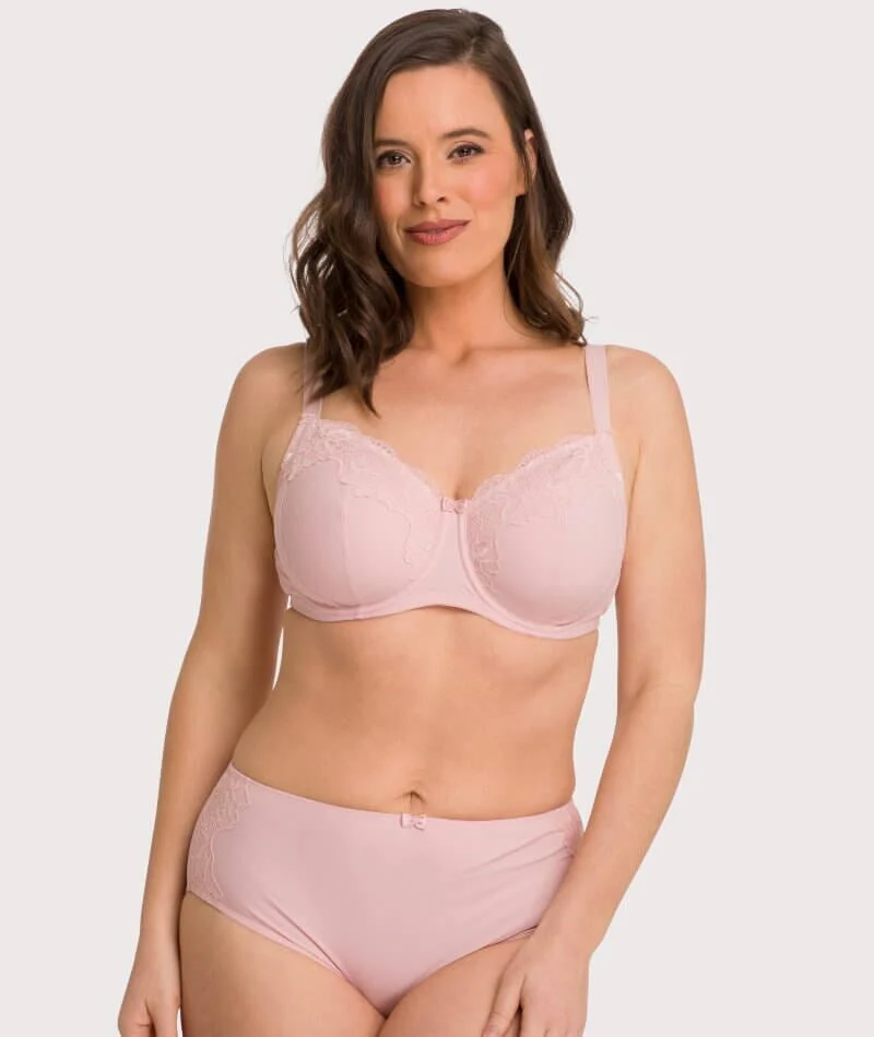 Ava & Audrey Jacqueline Full Cup Underwired Bra 2 Pack - Black/Blush - Image 16