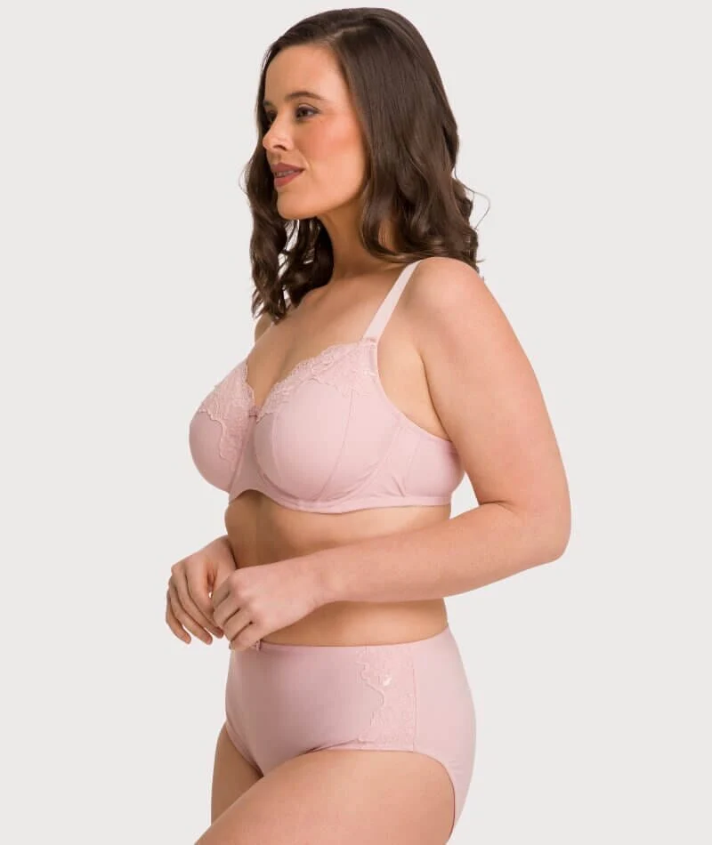 Ava & Audrey Jacqueline Full Cup Underwired Bra 2 Pack - Black/Blush - Image 19