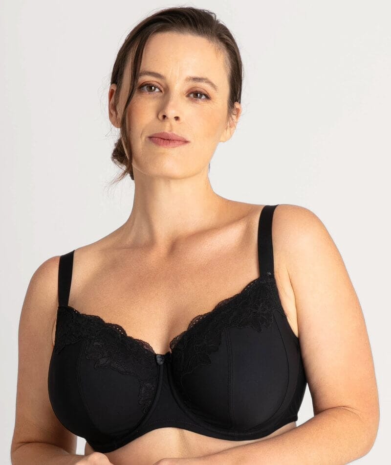 Ava & Audrey Jacqueline Full Cup Underwired Bra 2 Pack - Black/Blush - Image 2