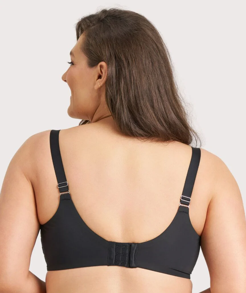 Ava & Audrey Jacqueline Lace Full Cup Underwire Bra - Black/Nude - Image 2