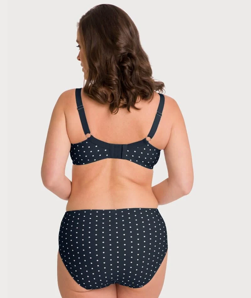 Ava & Audrey Jacqueline Printed Full Cup Underwire Bra - Sapphire/Ivory - Image 5