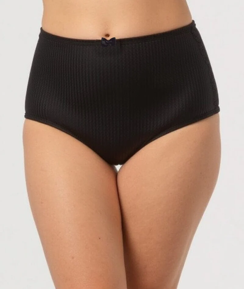 Ava & Audrey Jacqueline Smoothing Full Brief with Lace - Black - Image 7