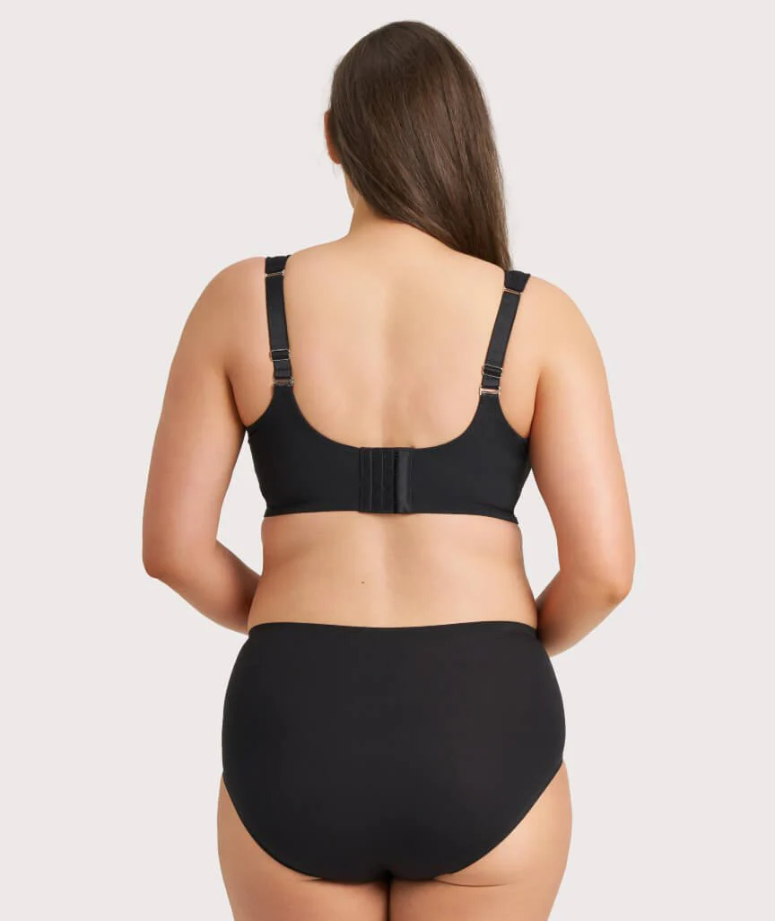 Ava & Audrey Millie Jacquard Mesh T-Shirt Underwire Bra - Black - Image 10