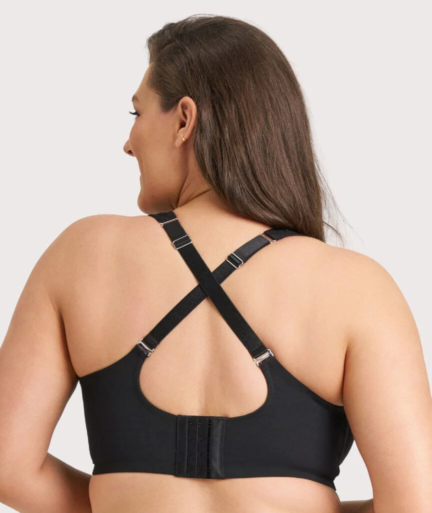 Ava & Audrey Millie Jacquard Mesh T-Shirt Underwire Bra - Black - Image 4