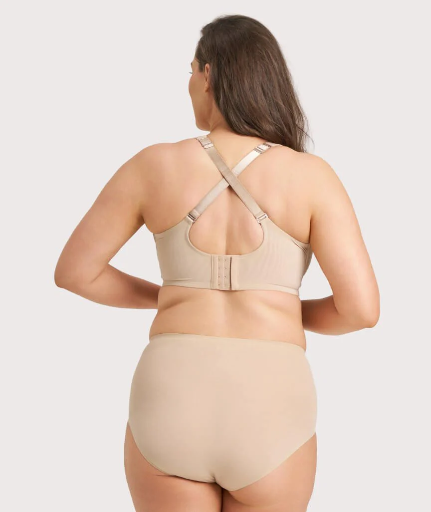 Ava & Audrey Millie Jacquard Mesh T-Shirt Underwire Bra - Nude - Image 10