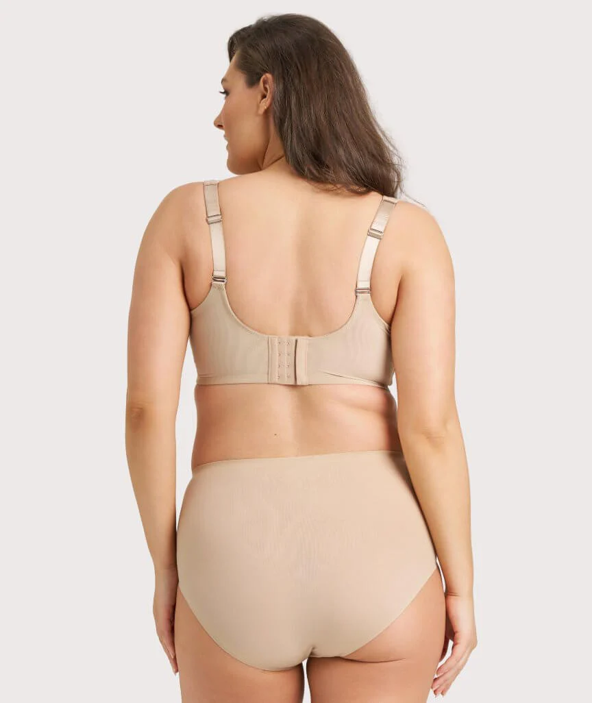 Ava & Audrey Millie Jacquard Mesh T-Shirt Underwire Bra - Nude - Image 12