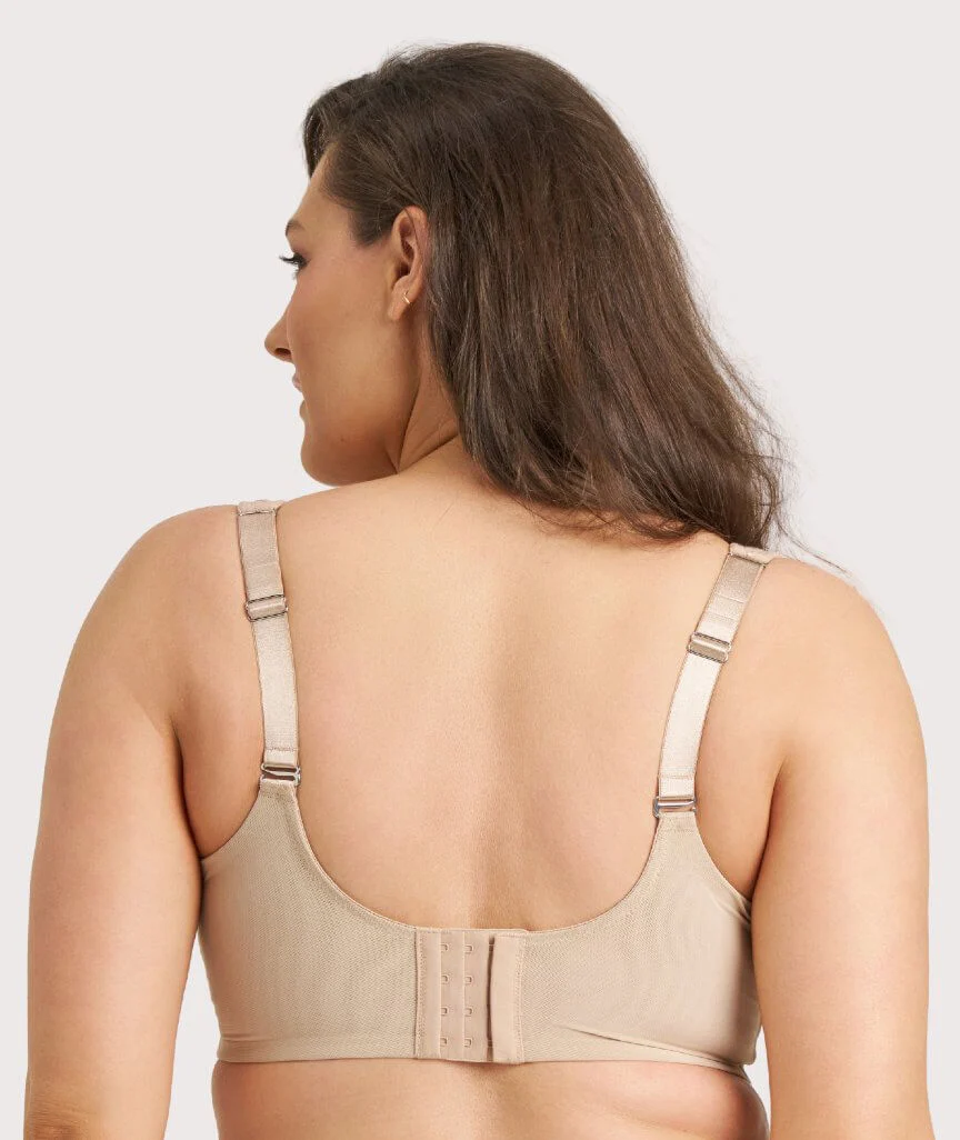 Ava & Audrey Millie Jacquard Mesh T-Shirt Underwire Bra - Nude - Image 2