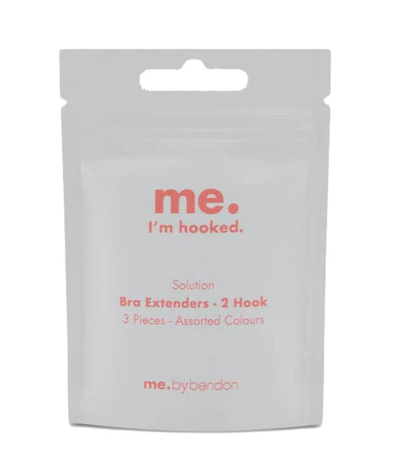 Bendon 2-Hook Bra Extenders - 3 Pack - Assorted Colours - Image 2