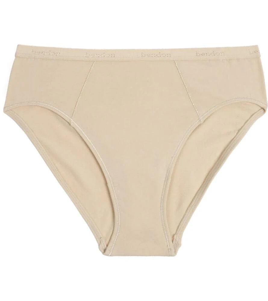 Bendon Body Cotton High Cut Brief - Natural - Image 4