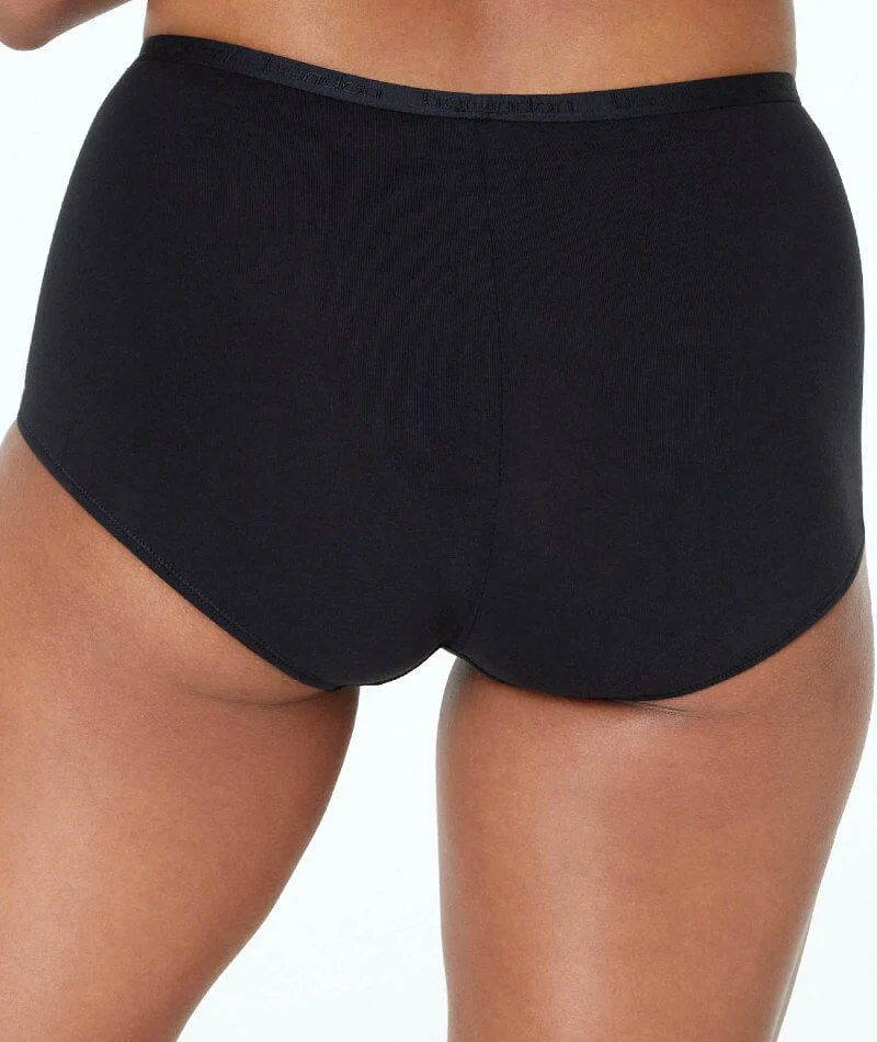 Bendon Body Cotton Trouser Brief - Black - Image 3