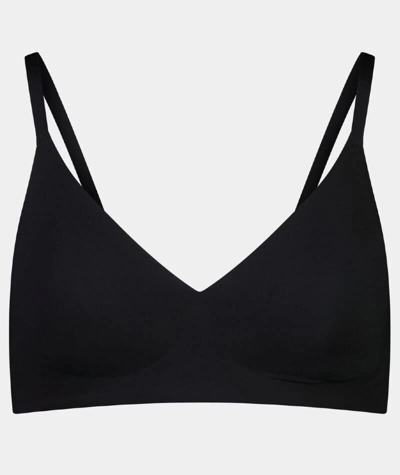 Bendon Comfit Collection Soft Cup Wire-free Plunge Bra - Black - Image 5
