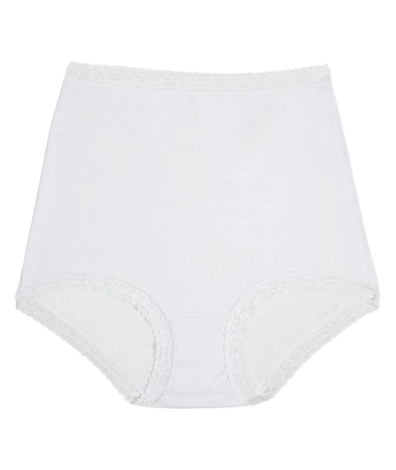 Bendon Cotton High Waist Full Brief - White - Image 3