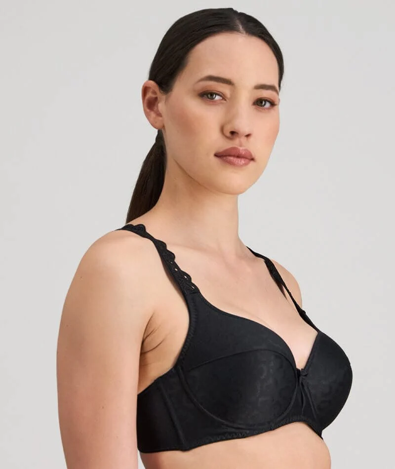 Bendon Damask Contour Underwire Bra - Black - Image 3