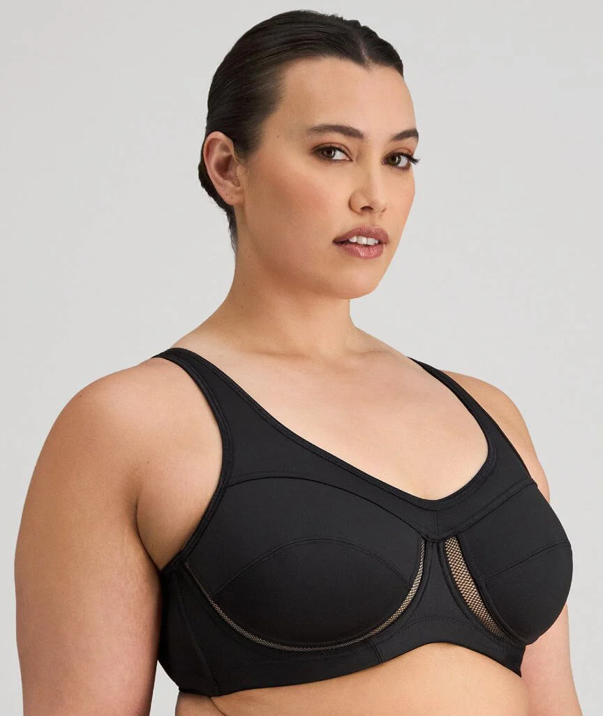 Bendon First Generation Underwire Sports Bra - Black - Image 3