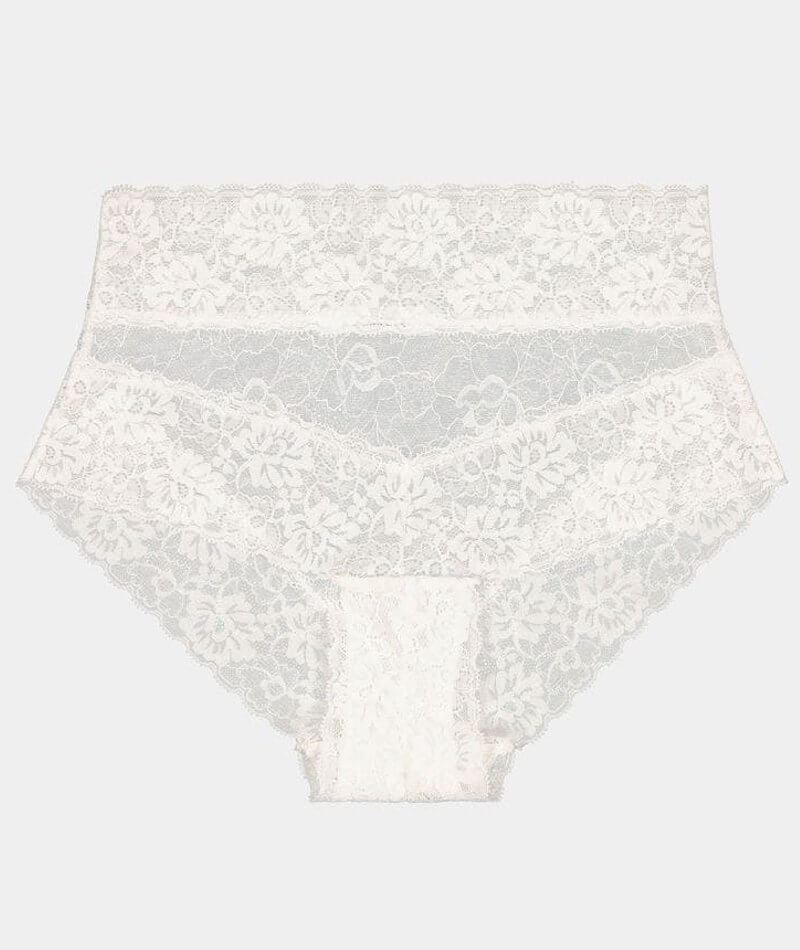 Bendon Lace High Rise Brief - White - Image 3
