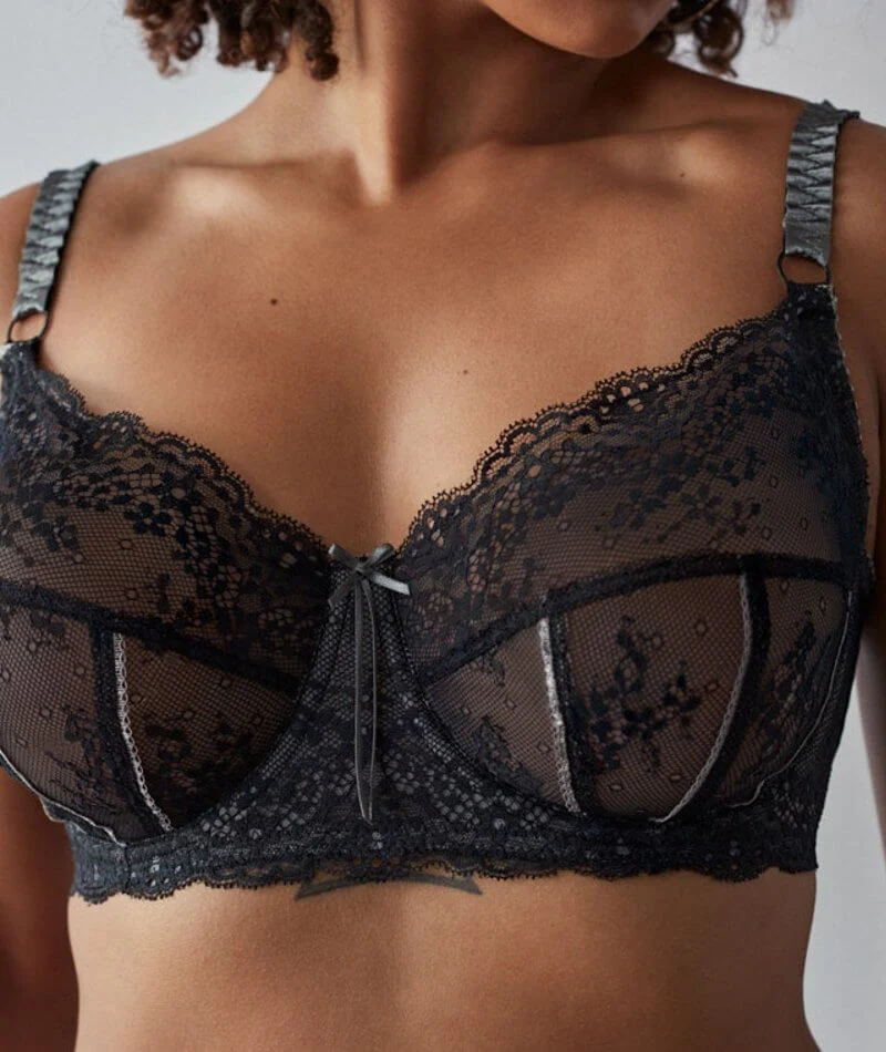 Bendon Sofia Underwire Bra - Jet/Pewter - Image 3