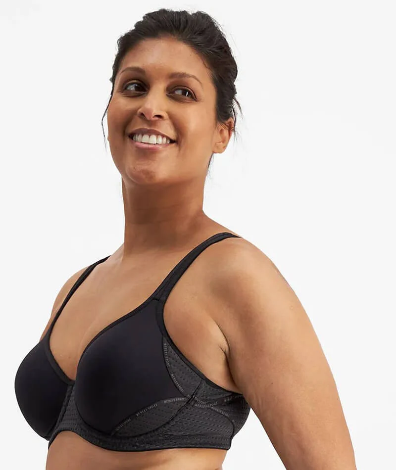 Berlei Electrify Mesh Contour Sports Bra - Black - Image 3
