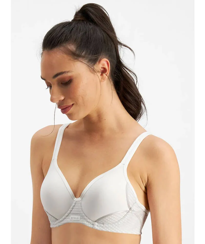 Berlei Electrify Mesh Contour Sports Bra - White - Image 3