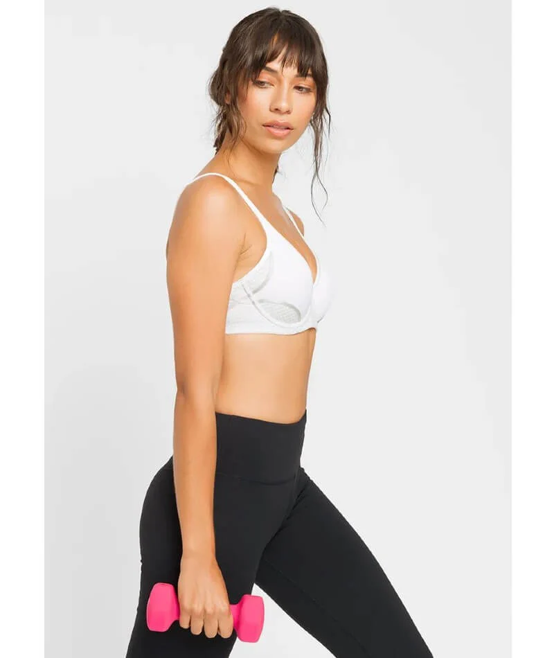 Berlei Electrify Mesh Contour Sports Bra - White - Image 4