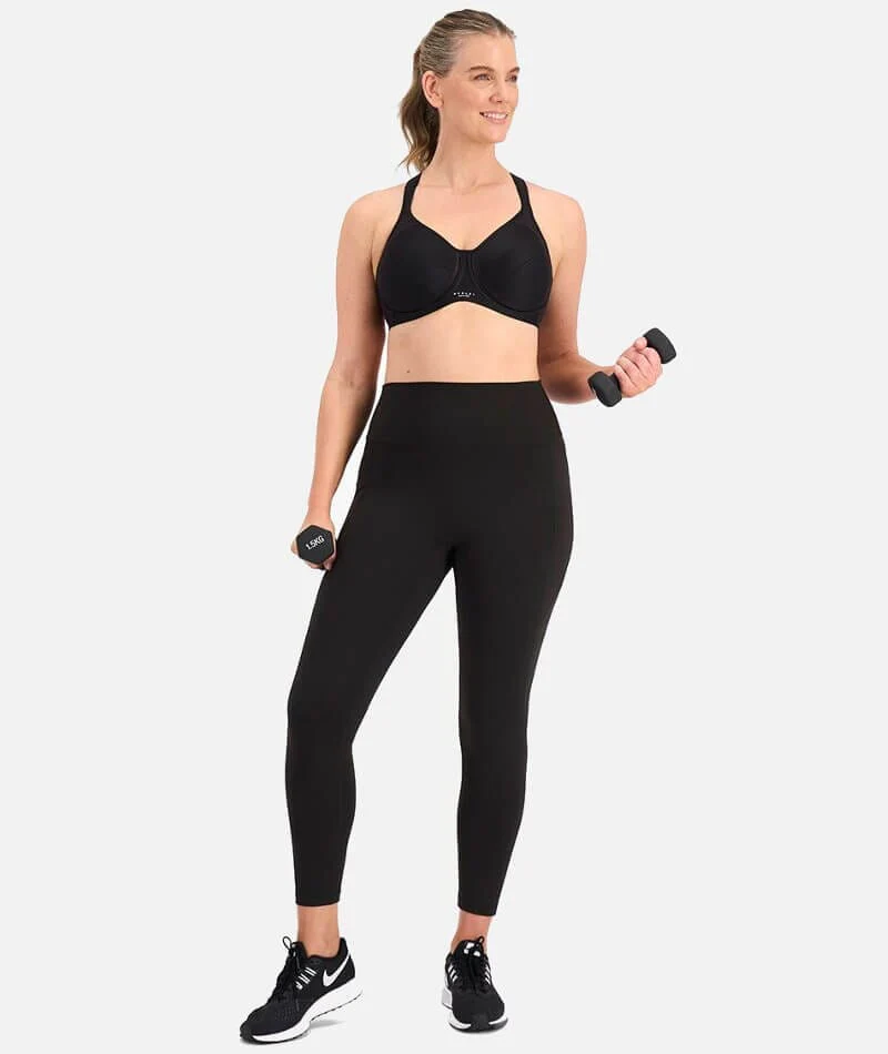 Berlei Full Support Non-Padded Sports Bra - Black - Image 5