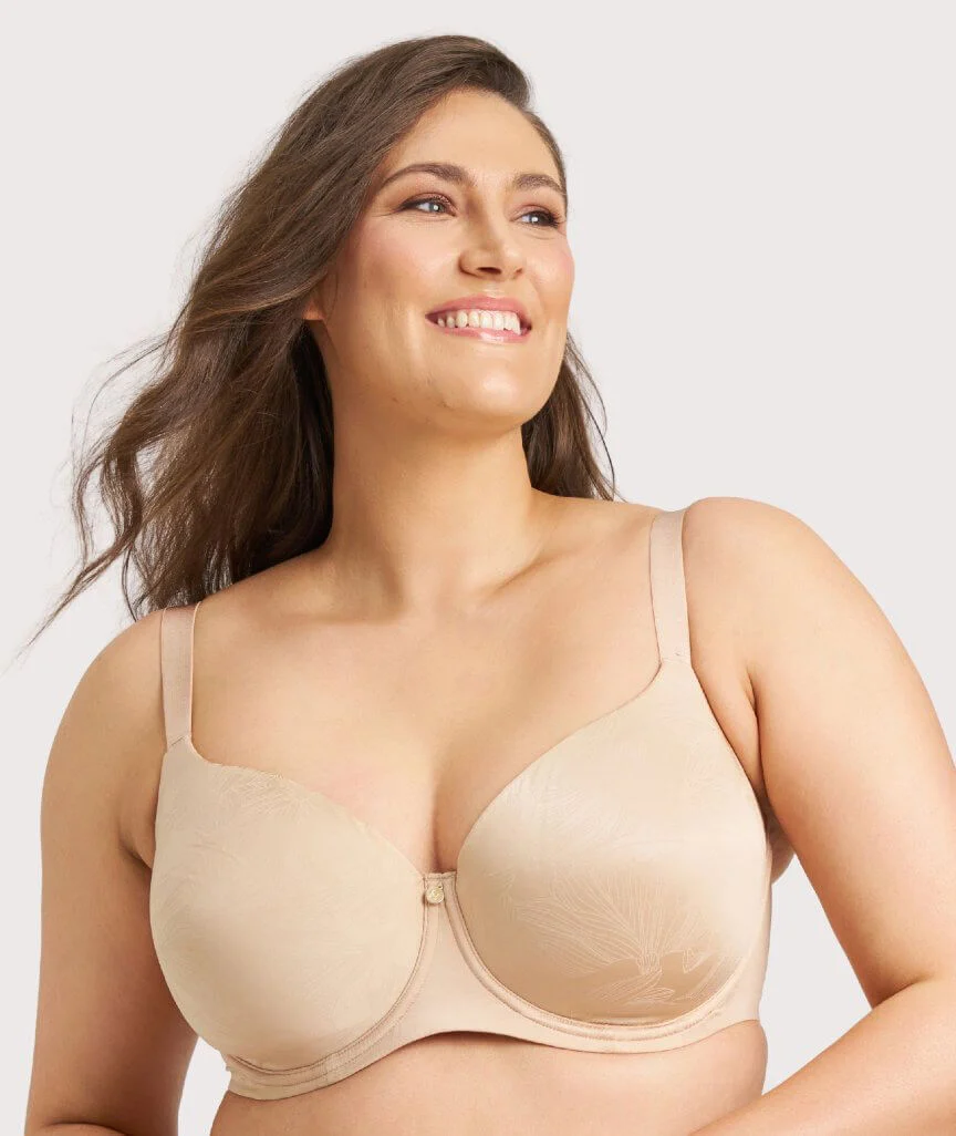 Berlei Lift and Shape T-Shirt Underwire Bra - Contemporary Floral Nude - Image 3