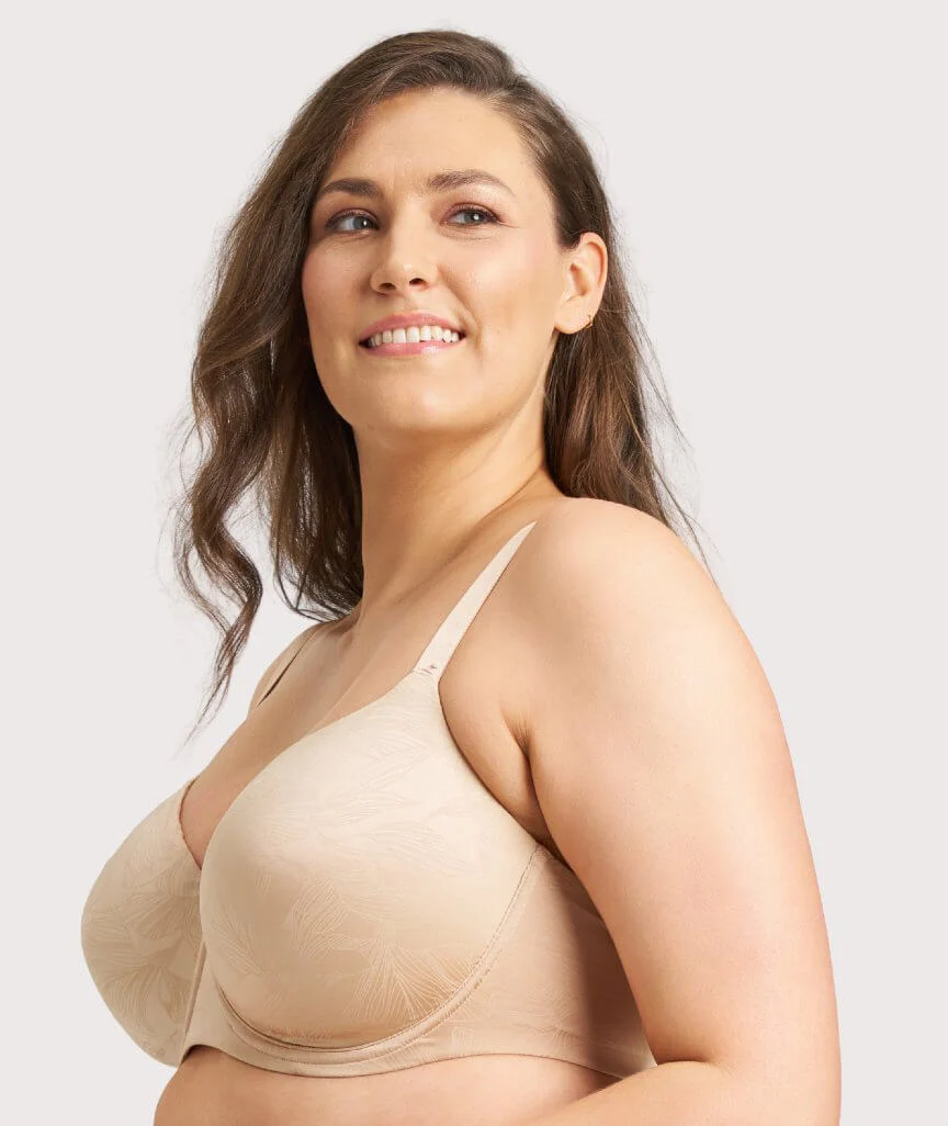 Berlei Lift and Shape T-Shirt Underwire Bra - Contemporary Floral Nude - Image 5