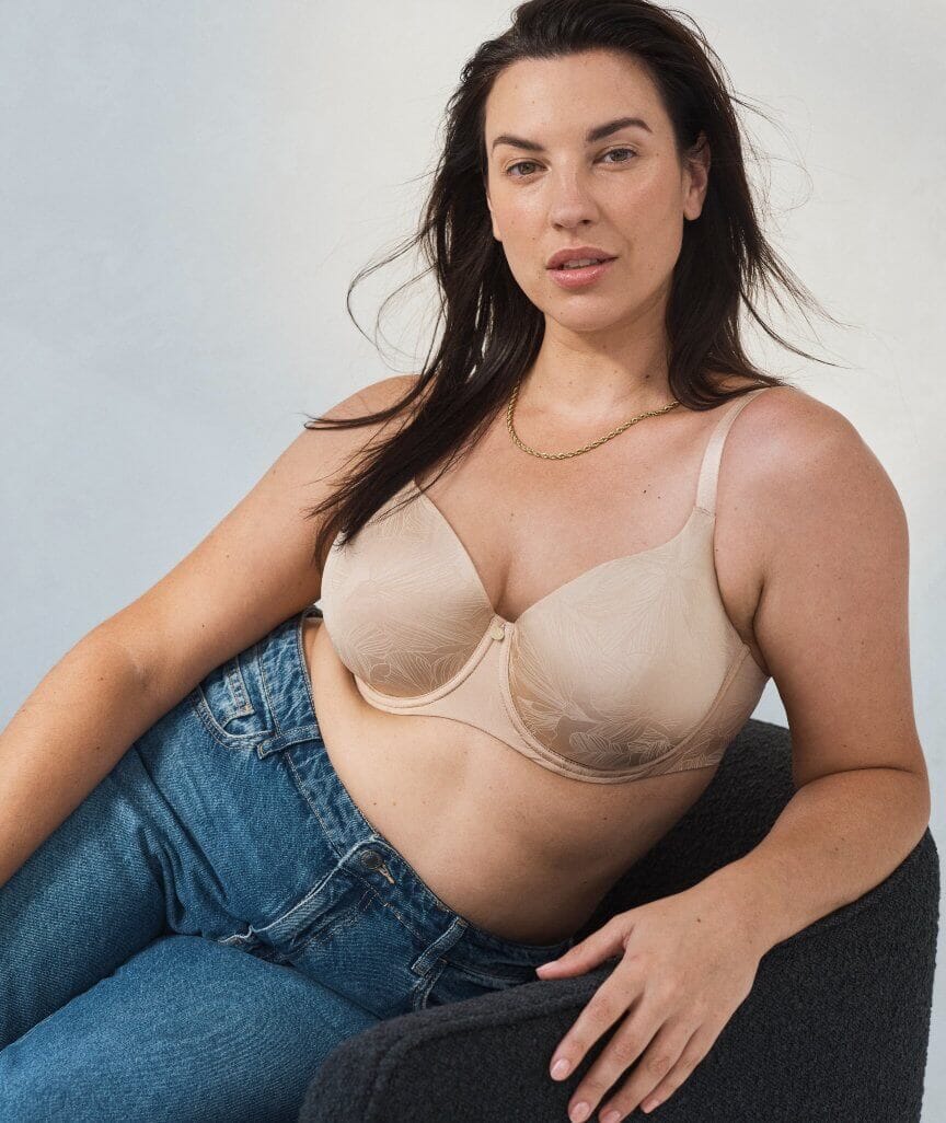 Berlei Lift and Shape T-Shirt Underwire Bra - Contemporary Floral Nude - Image 9