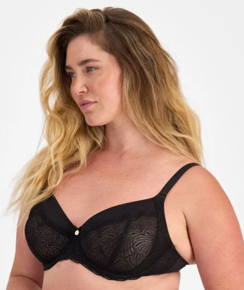 Berlei Lift & Shape Minimiser Bra - Black - Image 10