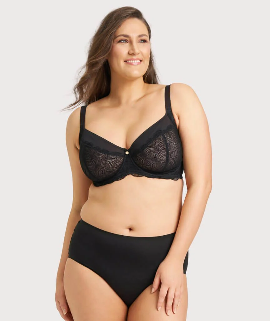 Berlei Lift & Shape Minimiser Bra - Black - Image 3