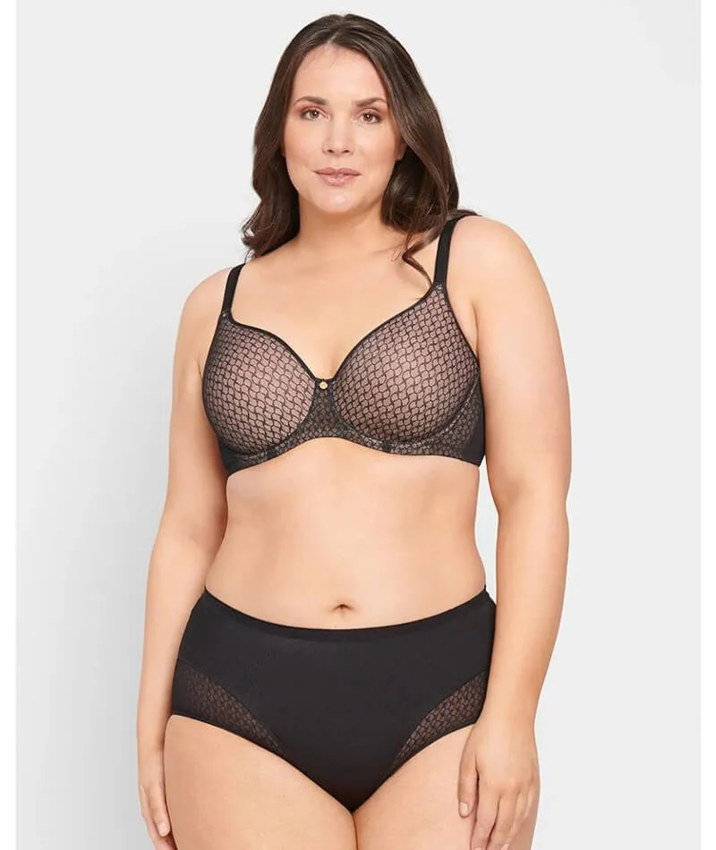 Berlei Lift & Shape T-Shirt Mesh Bra - Black - Image 6