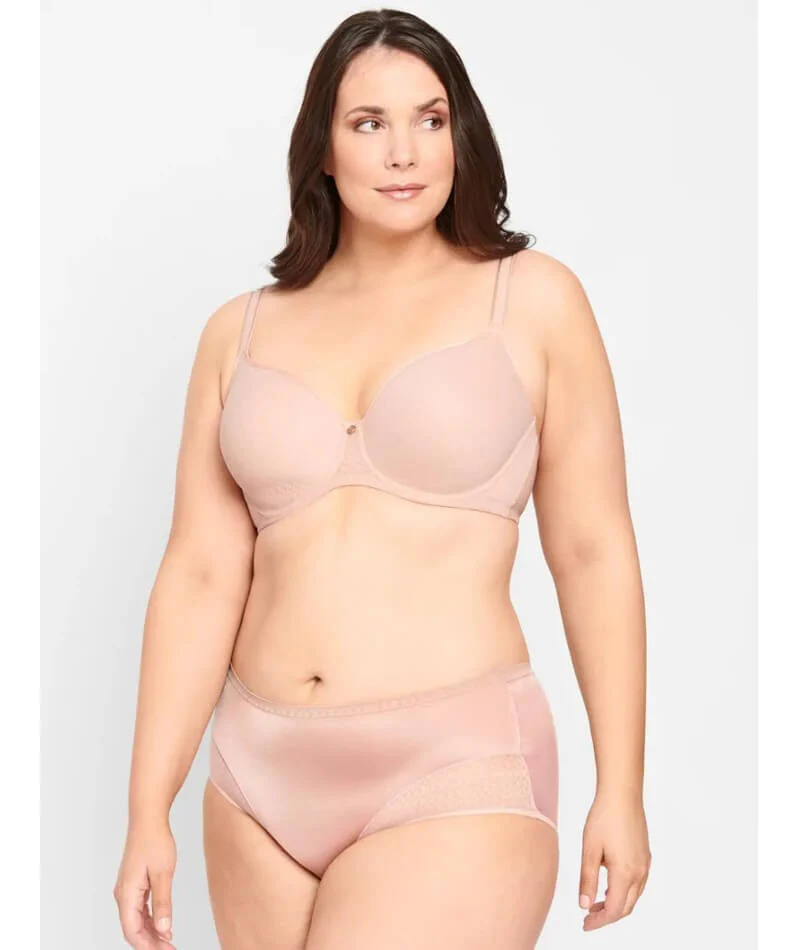 Berlei Lift & Shape T-Shirt Mesh Bra - Nude Lace - Image 6
